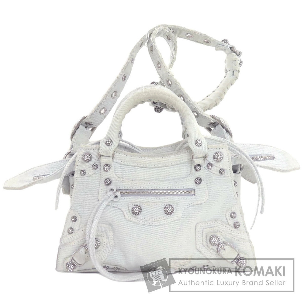 Balenciaga Neo Cagol Handbag Denim